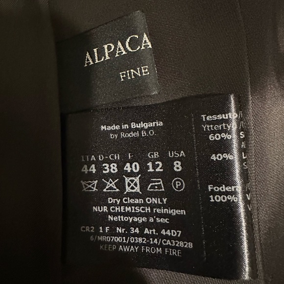 Cinzia Rocca Long Brown Wool Coat - Picture 2 of 3